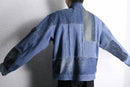 “Re:make “ stitched indigo flight jacket