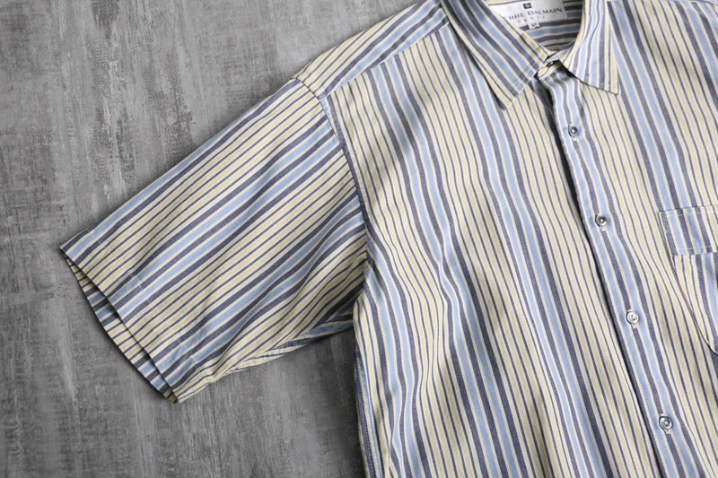 “PIERRE BALMAIN” cotton stripe s/s shirt