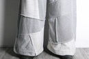 ''Re:make'' patchwork wide sweat pants