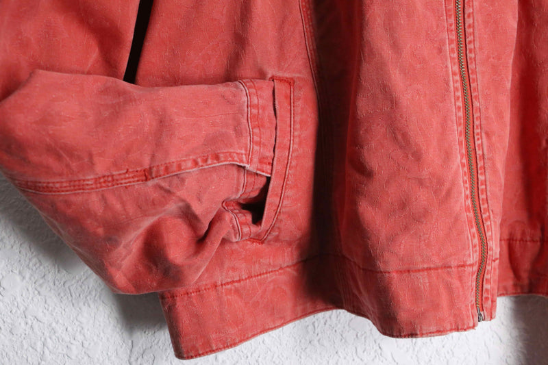 "CHICO'S" vermilion flower design zip up jacket