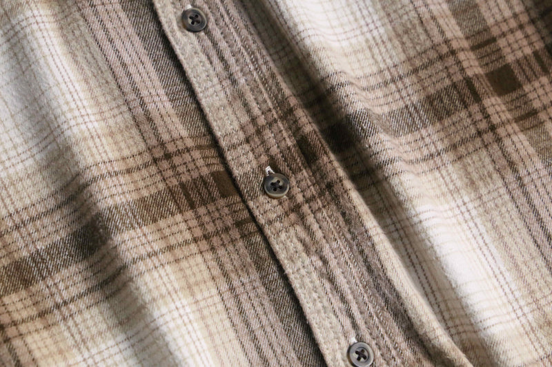 2000s GEORGE cotton rayon ombre flannel shirt