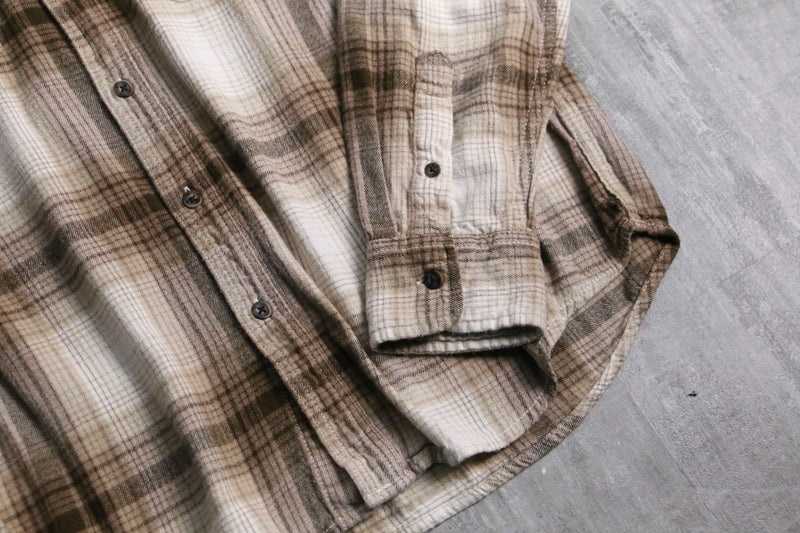2000s GEORGE cotton rayon ombre flannel shirt