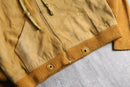 "JCPenney" suede × knit switching hoodie