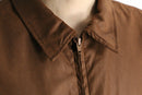 brown color zip-up jacket