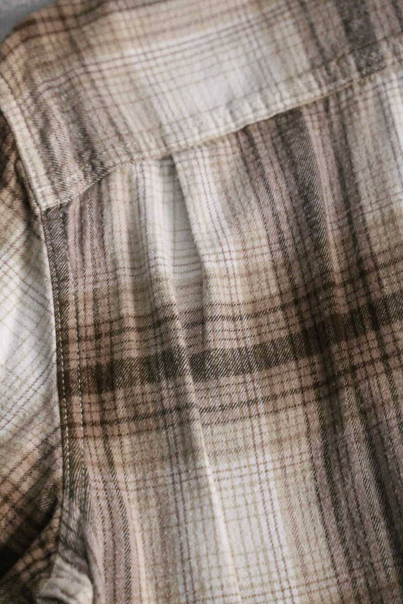 2000s GEORGE cotton rayon ombre flannel shirt