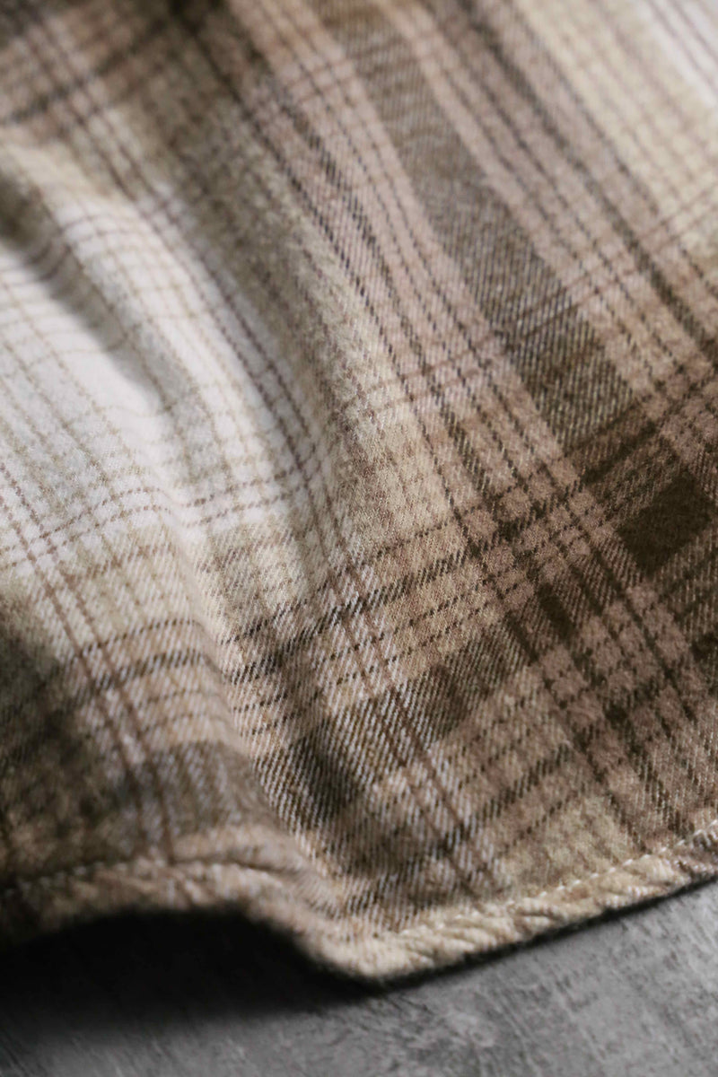 2000s GEORGE cotton rayon ombre flannel shirt