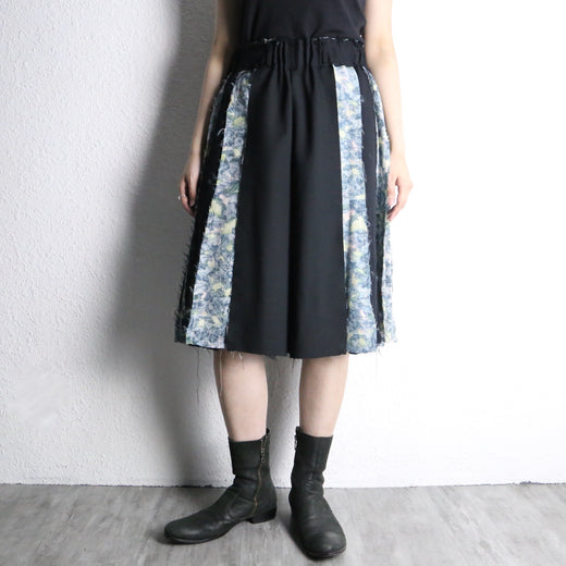 "Remake"pleated layered shorts