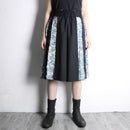 "Remake"pleated layered shorts
