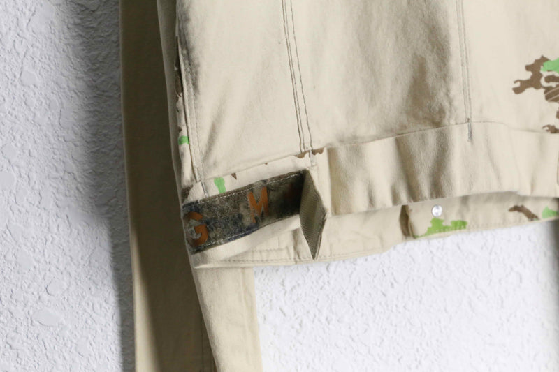 "MARITHÉ + FRANÇOIS GIRBAUD" camouflage pattern velcro strap denim jacket