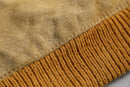 "JCPenney" suede × knit switching hoodie