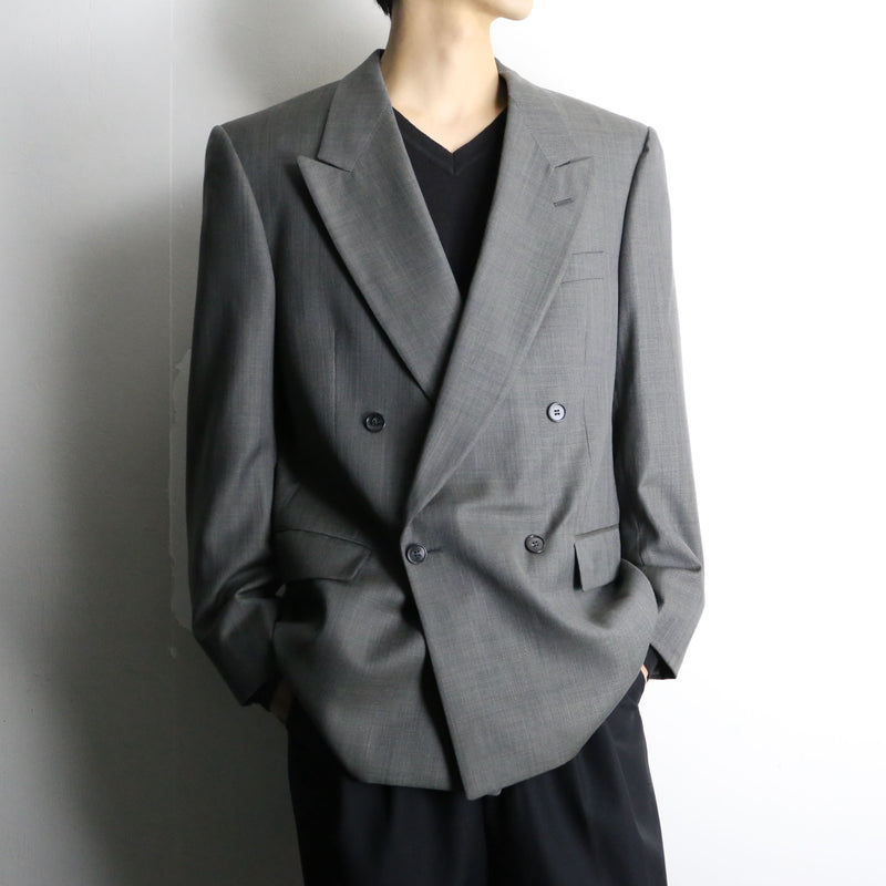 "HARRY ROSEN" high twist double tailored jacket