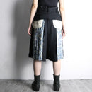 "Remake"pleated layered shorts