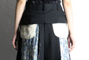 "Remake"pleated layered shorts