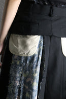"Remake"pleated layered shorts