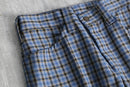 80’s blue check flare pants