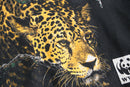 90s "WWF" jaguar wildlife graphic black sweatshirt