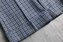 80’s blue check flare pants
