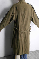''Re:make'' rug patchwork long coat