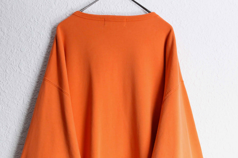 "Polo by RL" loose silhouette orange plain sweat