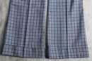 80’s blue check flare pants
