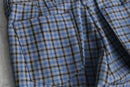 80’s blue check flare pants