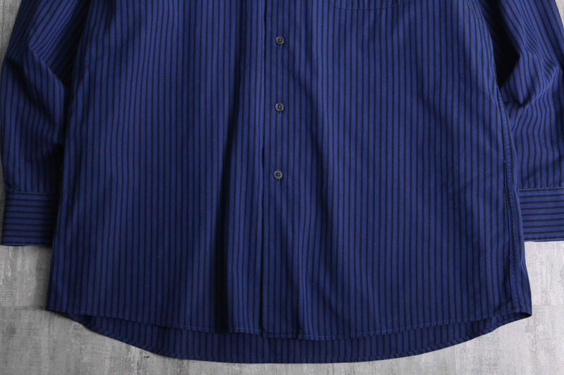 “Calvin Klein” blue cotton stripe shirt
