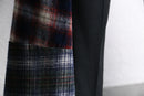 "Re:make"花柄　check shirt docking flare trousers pants