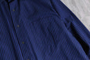 “Calvin Klein” blue cotton stripe shirt