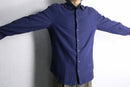 “ARMANI COLLEZIONI” navy cotton shirt