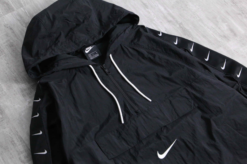2000s NIKE many swoosh logo nylon anorak parka
