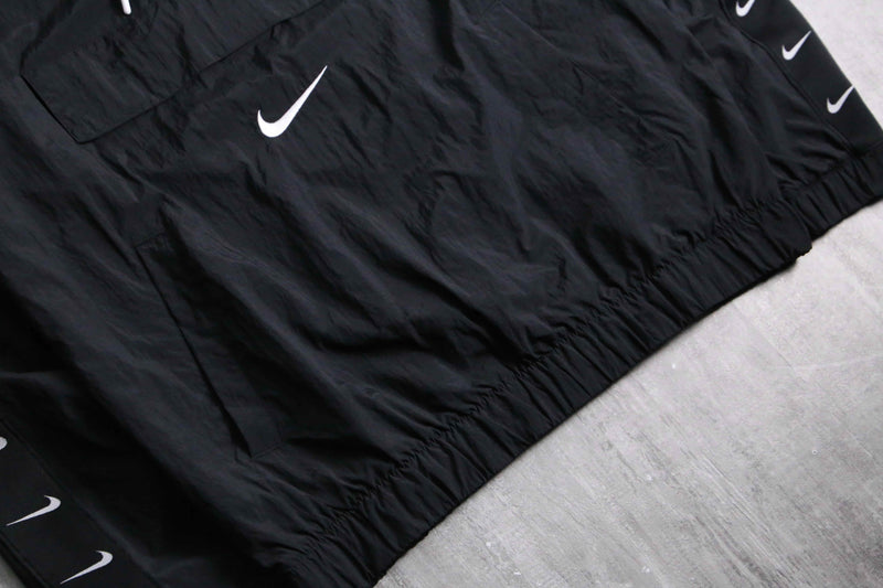 2000s NIKE many swoosh logo nylon anorak parka