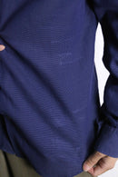 “ARMANI COLLEZIONI” navy cotton shirt