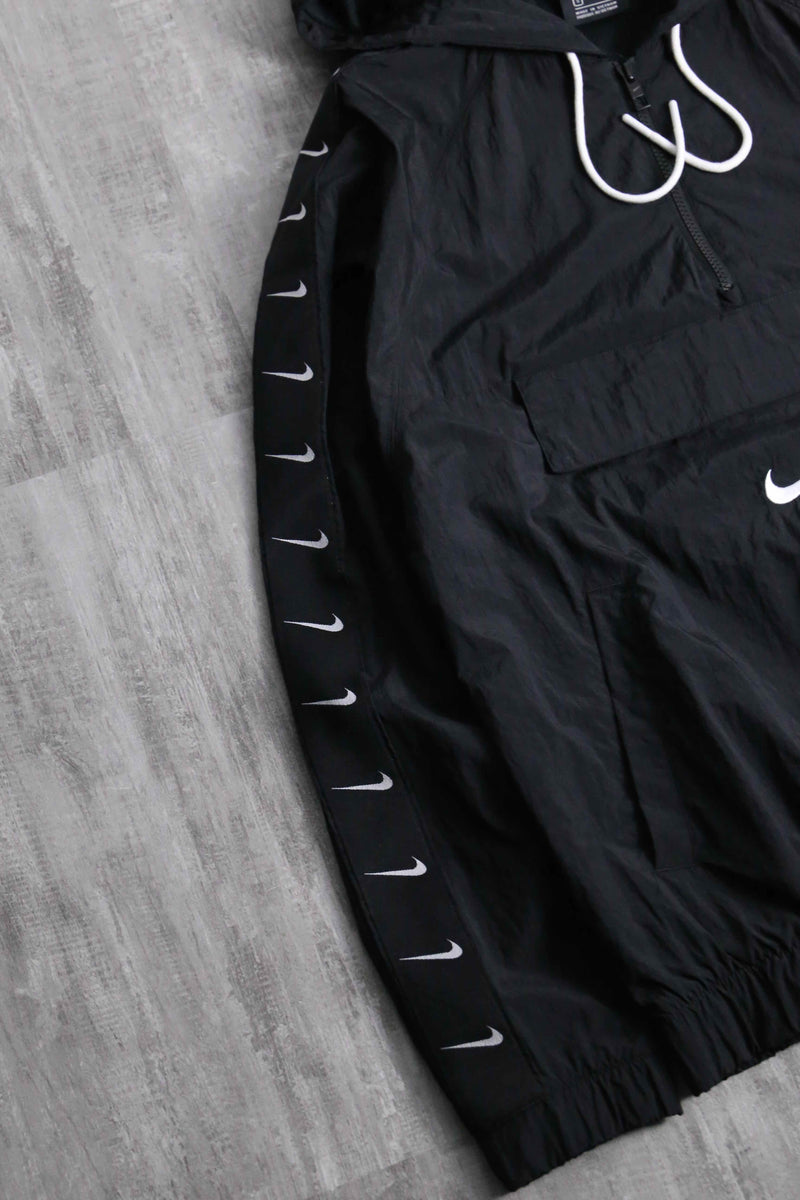 2000s NIKE many swoosh logo nylon anorak parka