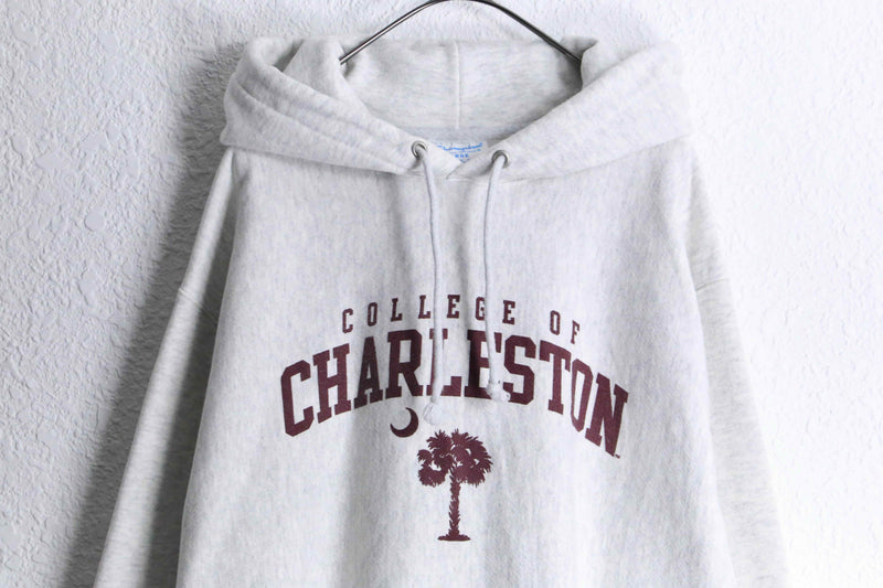 "Champion" reverse weave college grey parka