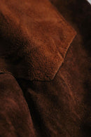 1970s vintage suede leather flare pants