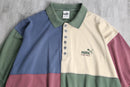 "PUMA" pastel block polo shirt