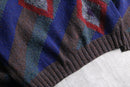 "Burberrys" geometric british wool knit