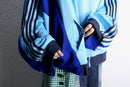 "Re:make" dolman track jacket - sky blue