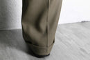 “PERRY ELLIS” khaki 2tuck tapered slacks