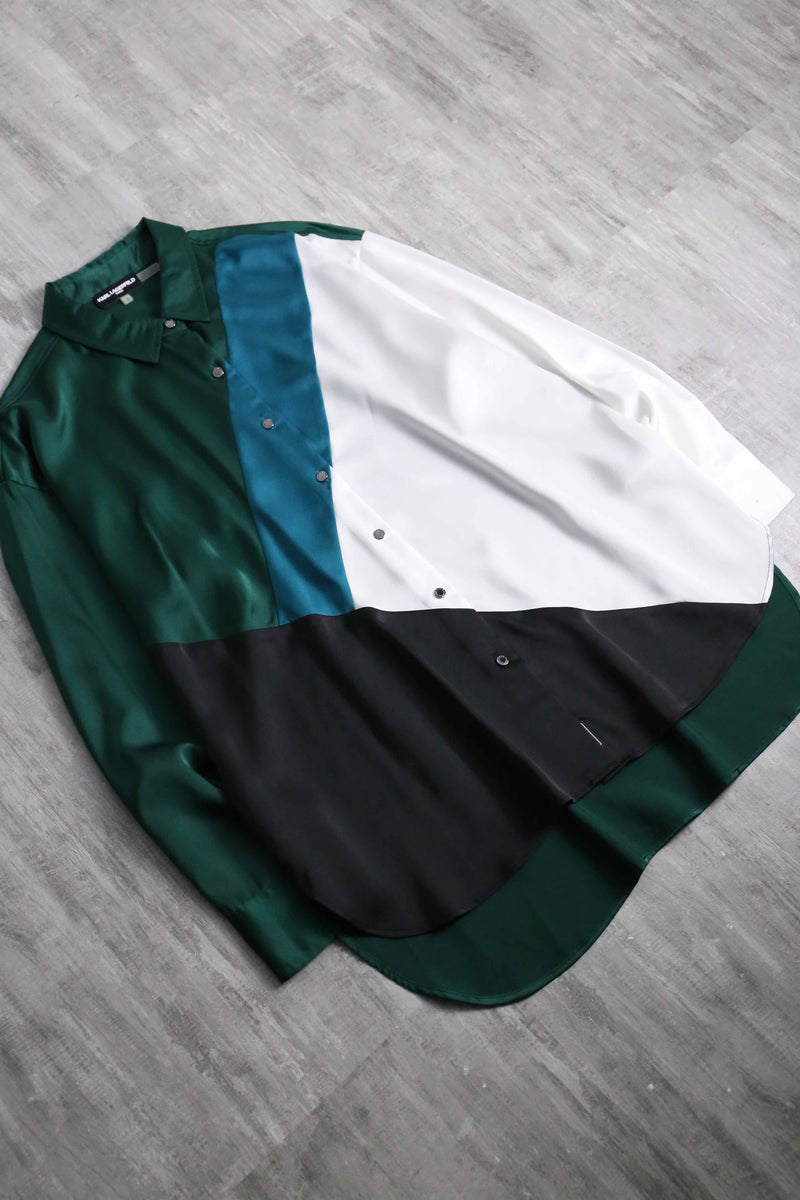 KARL LAGERFELD geometric pattern shirt