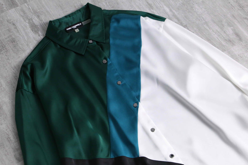 KARL LAGERFELD geometric pattern shirt