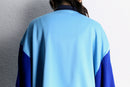 "Re:make" dolman track jacket - sky blue