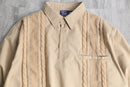 "John Blair"cable design pullover shirt