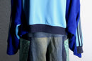 "Re:make" dolman track jacket - sky blue