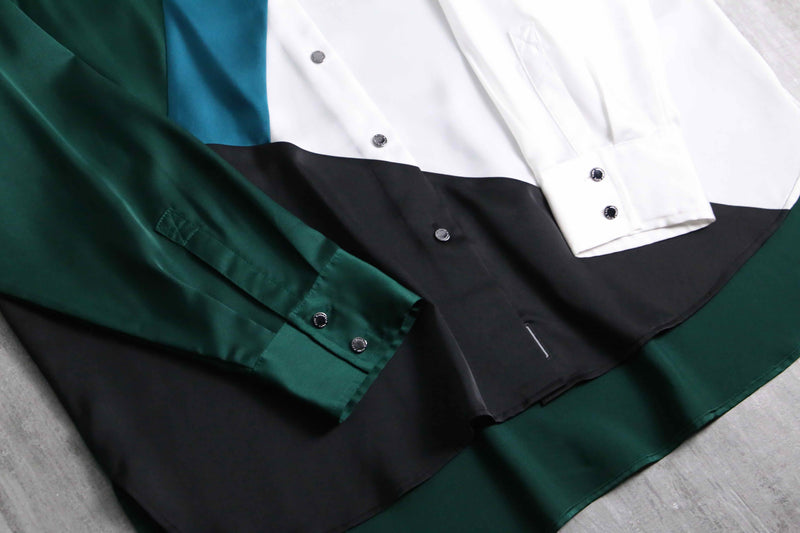 KARL LAGERFELD geometric pattern shirt