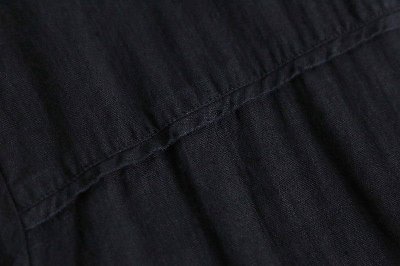 black color linen shirt jacket