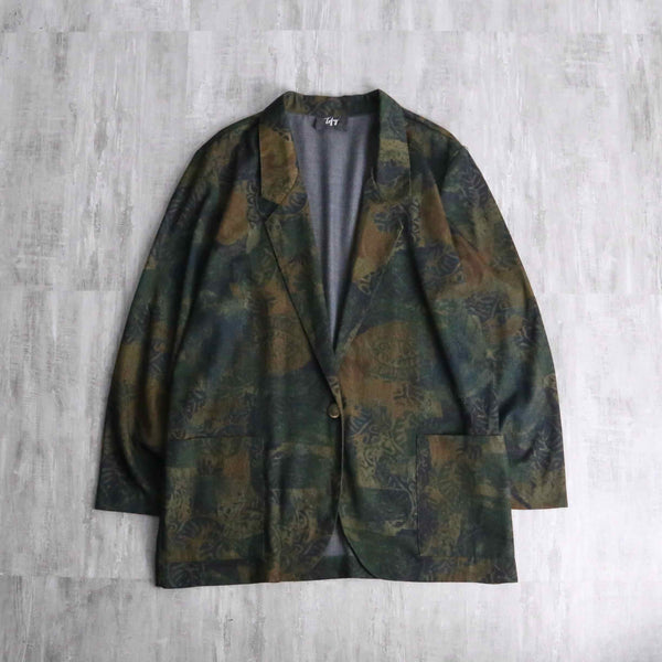 green base poly rayon easy tailored jacket