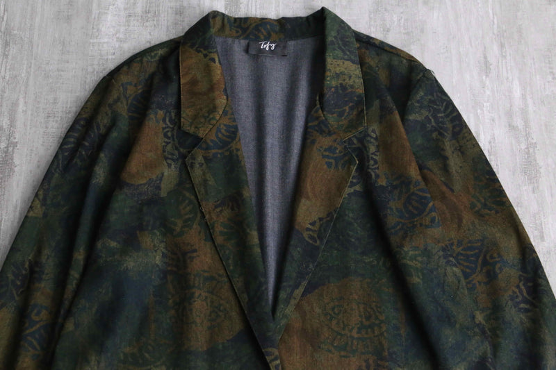 green base poly rayon easy tailored jacket