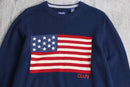 “CHAPS” stars and stripes cotton knit sweater