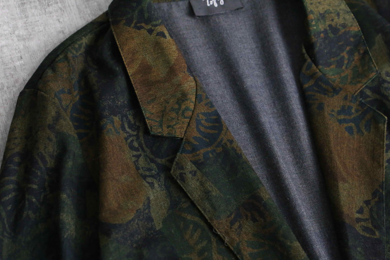 green base poly rayon easy tailored jacket